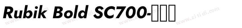 Rubik Bold SC700字体转换